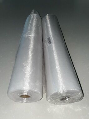 Crystal Organza Tulle Fabric Rolls - 2 Pack